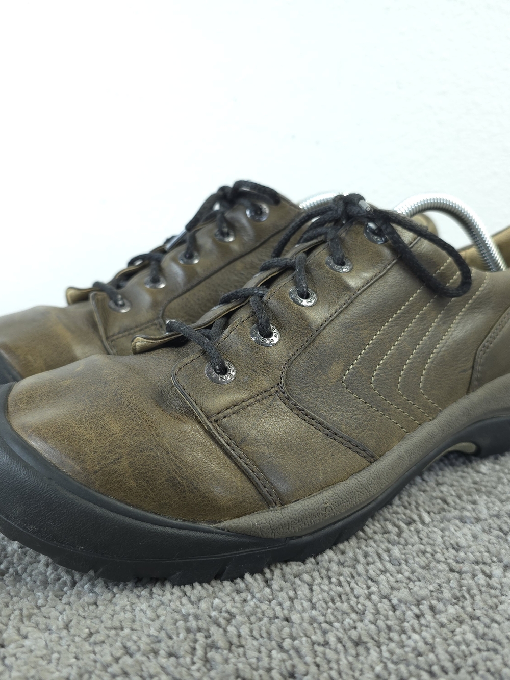 Keen Alki Mens Size 10 Shoes Brown Leather Lace Up Walking Casual Sneakers